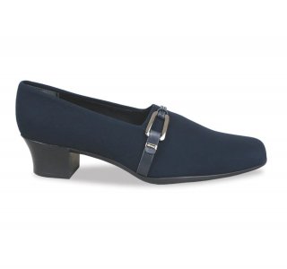 Munro Shoes | WOMEN'S CINDI-Navy Stretch Fabric Munro Shoes | WOMEN'S CINDI-Navy Stretch Fabric